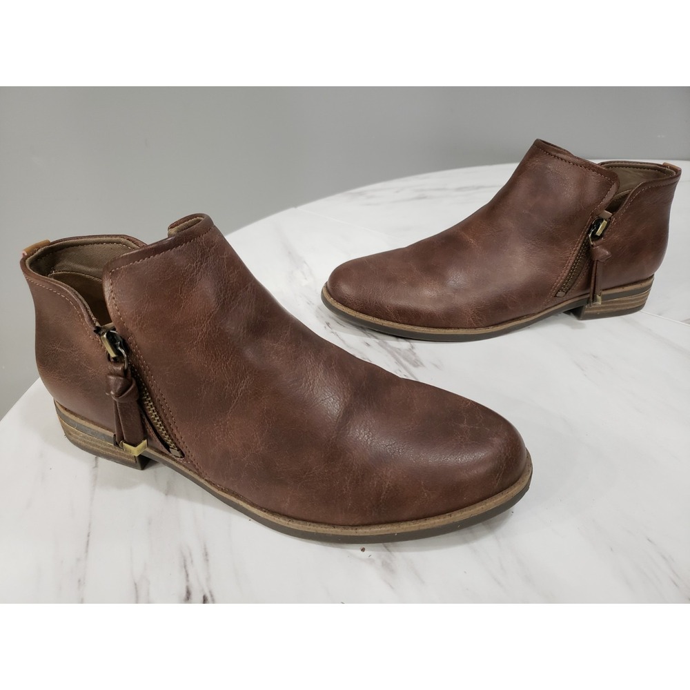NEW‎ NO BOX - SIZE 8 WOMEN'S Dr Scholls Astir Boots Bootie Brown Ankle